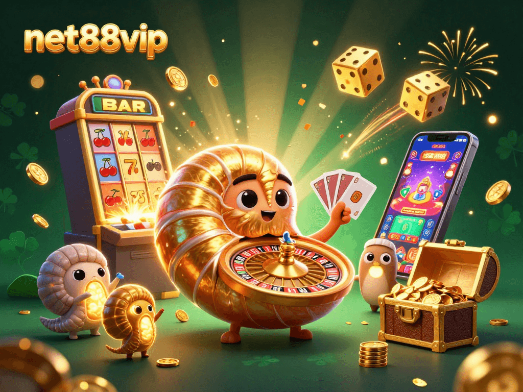 net88vip captivates players with a dazzling jackpot scene featuring ancient nautilus and bursting slot machine.