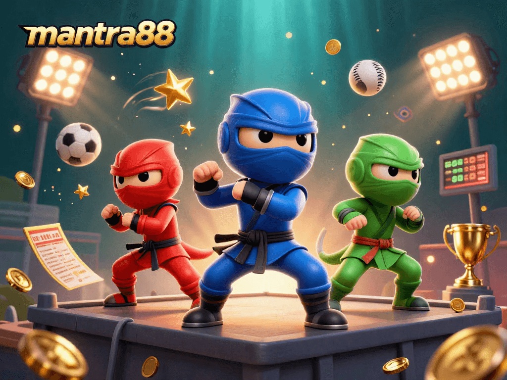 Get ready to win big with mantra88 as ninja chameleons showcase their skills with dynamic sports betting elements!