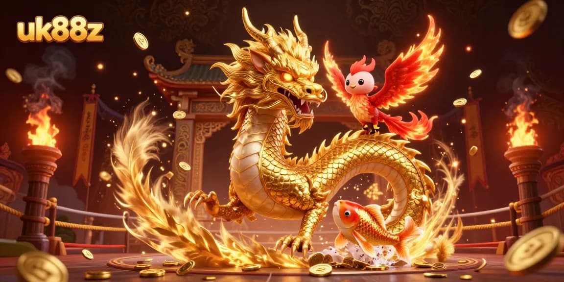 Experience engaging gameplay with the uk88z dragon scene featuring vibrant legends and casino elements.