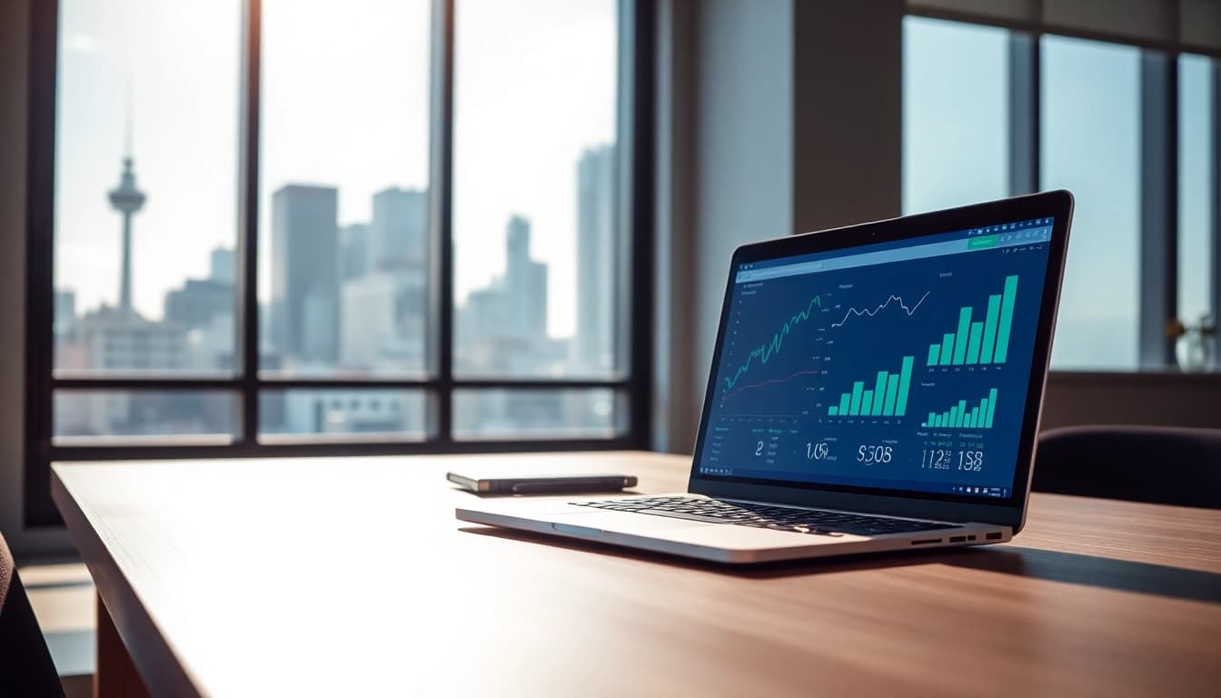 Auckland seo specialist analyzing digital marketing strategies in a modern office environment.