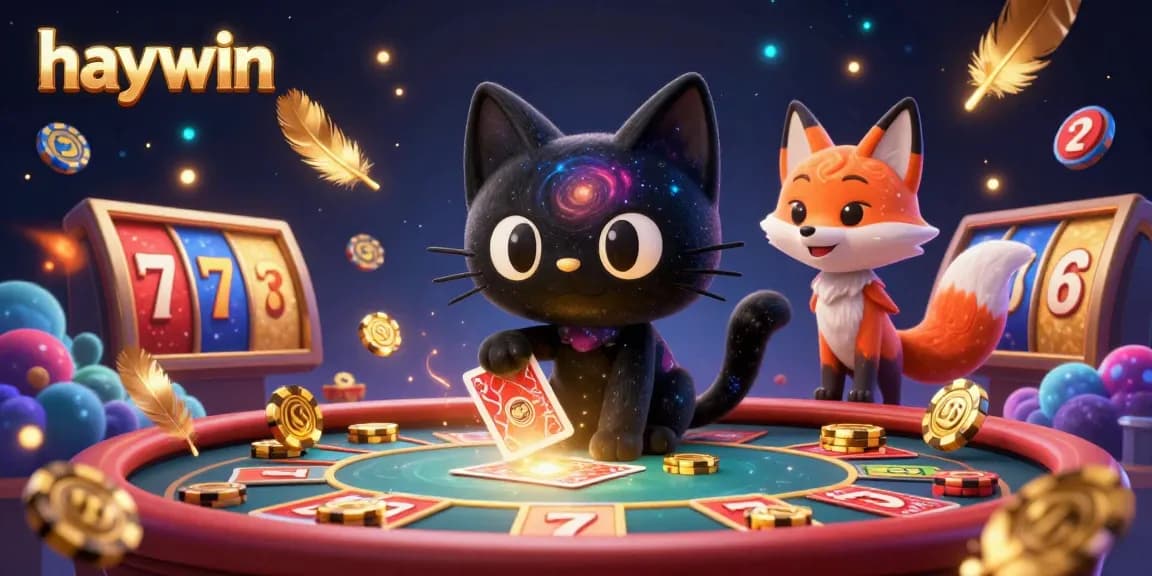 Experience the excitement of haywin's cosmic casino featuring enchanting characters and vibrant game elements.