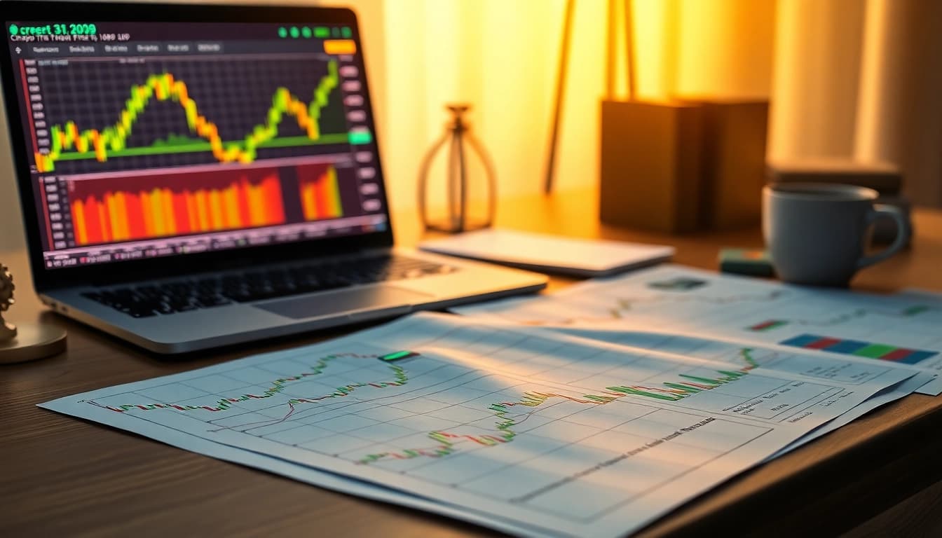 Analyze and learn crypto chart patterns pdf on an engaging trading desk setup with market data.