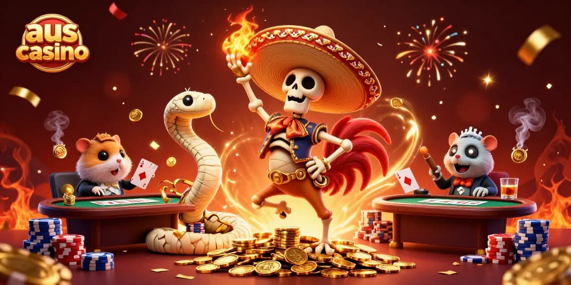 Engage with the exciting world of aus casino through vibrant 3D dance celebration of gaming characters.