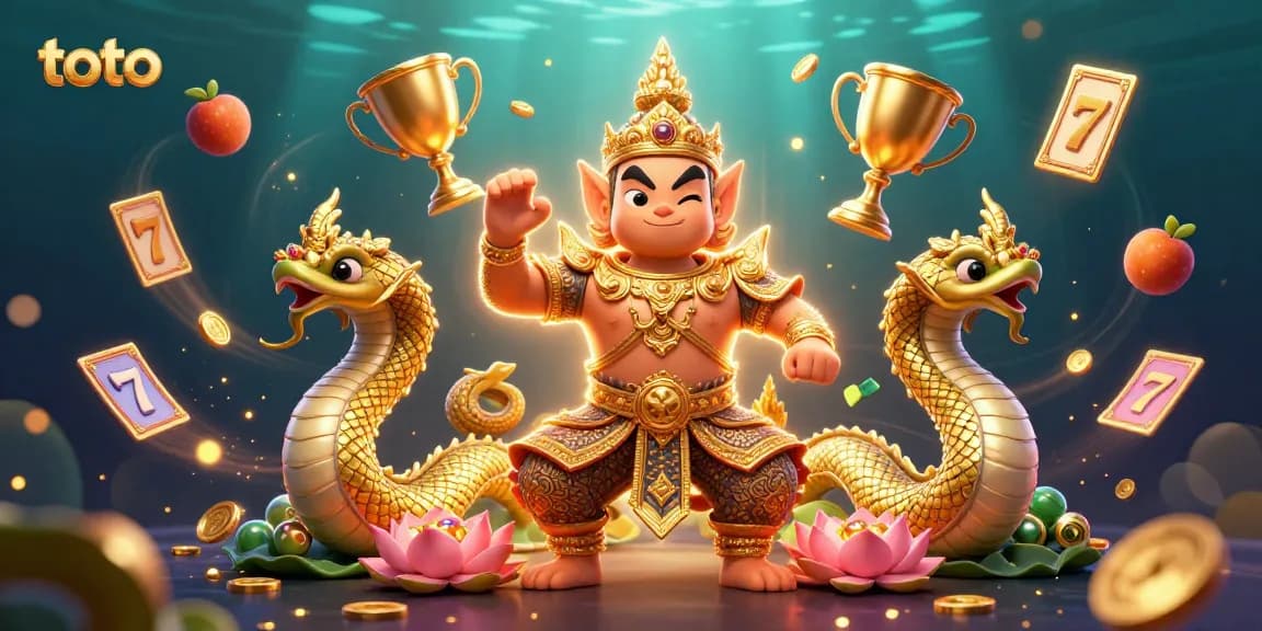 Menggunakan toto untuk meraih jackpot di slot dengan karakter penjaga kuil dan naga sebagai pendamping.