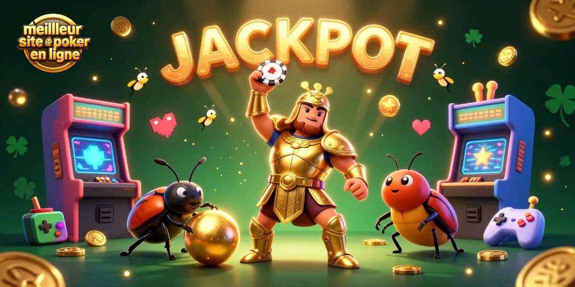 Vainquez au meilleur site de poker en ligne avec des personnages animés et des éléments de jeu captivants.