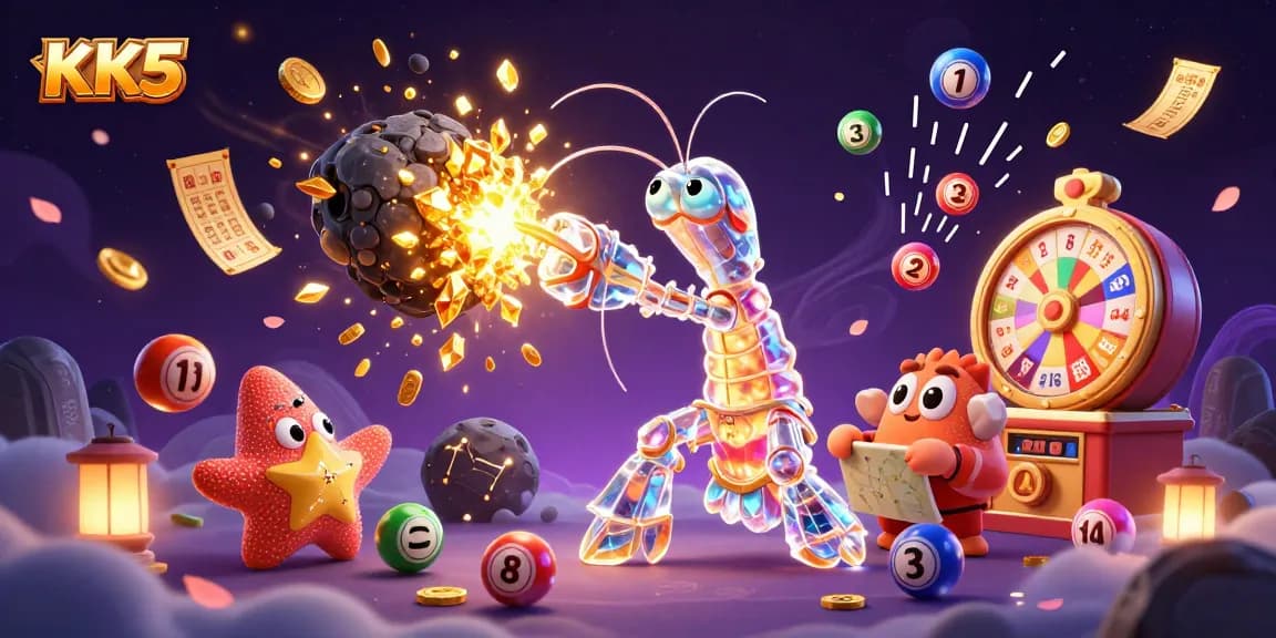 Experience thrilling gameplay at KK5 with a vibrant explosion of gems and casino excitement.
