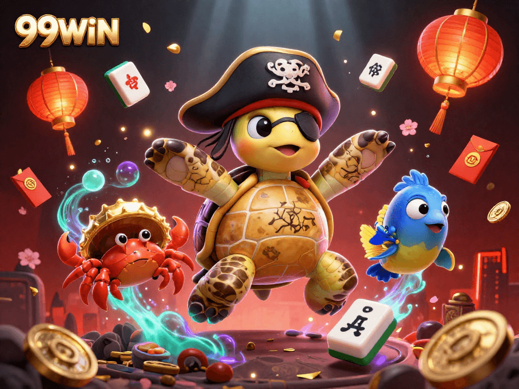 Experience the thrilling adventure of 99WIN casino games, capturing dynamic elements and vibrant visuals.