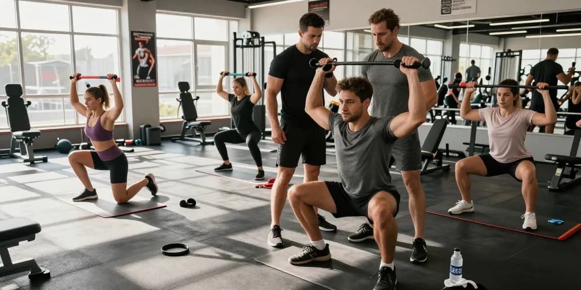 Medi Pharma Steroids enhancing performance at a dynamic gym workout session.