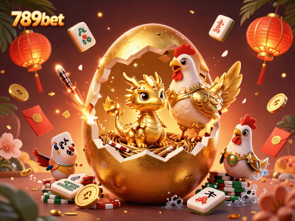 Experience thrilling wins at 789bet with this golden dragon jackpot illustration.