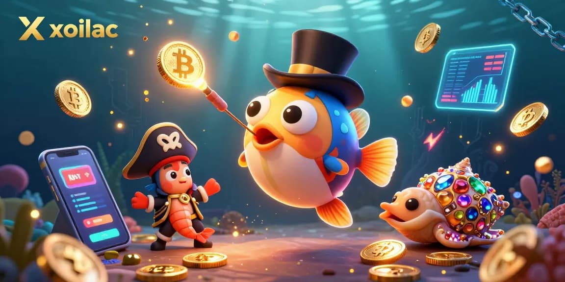 Join the thrilling action at Xoilac, where the anglerfish attracts riches in a vibrant underwater world.