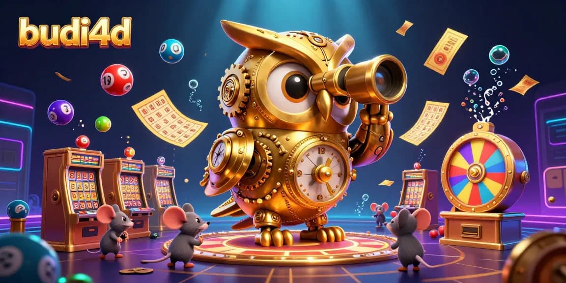 Engage in thrilling gameplay at budi4d, featuring dynamic winning elements from colorful lottery balls and spinning prize wheels.