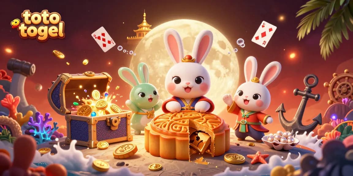 Toto togel memanjakan pemain dengan ilustrasi menarik dari kelinci bulan dan mata uang poker yang mengagumkan.