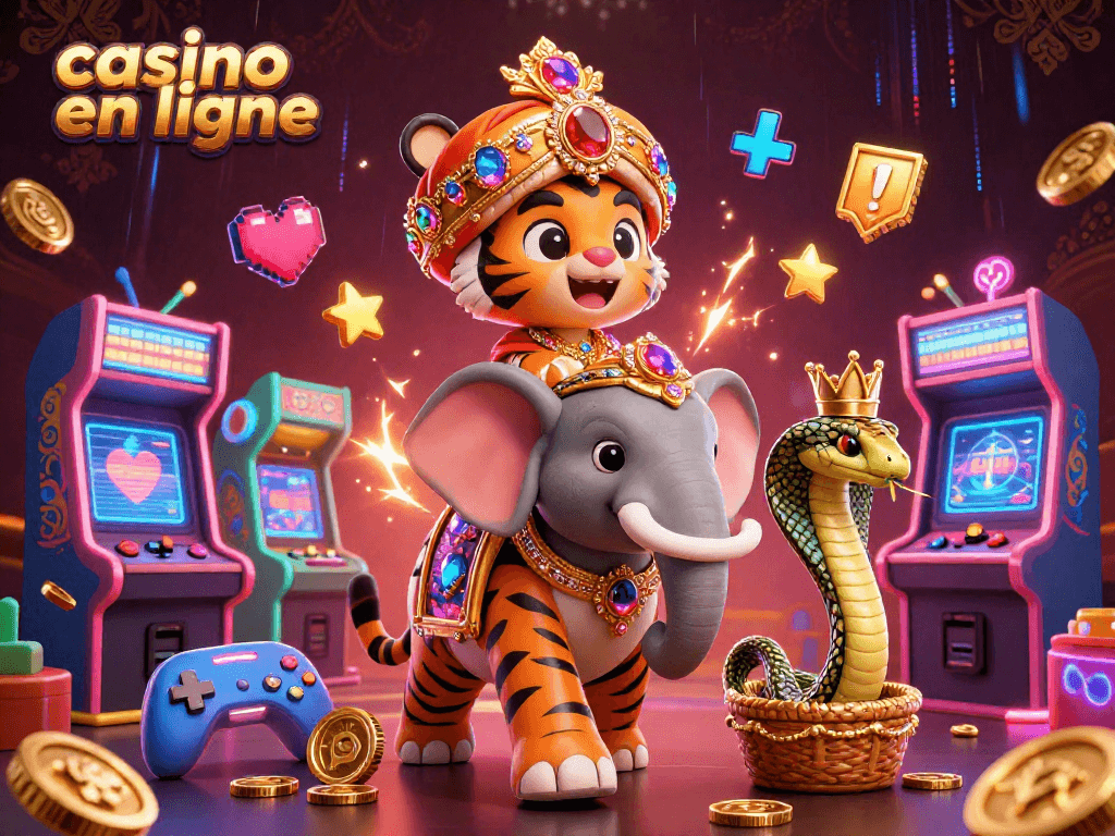 Le casino en ligne offre une expérience immersive avec des jeux 3D dynamiques et un maharaja tigre majestueux.