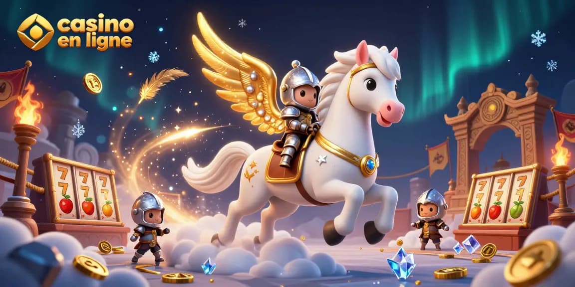 Découvrez l'univers du casino en ligne avec cette illustration captivante pleine d'éléments ludiques.