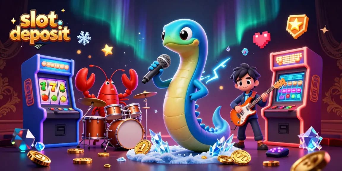 Slot deposit mudah dan cepat dengan QRIS, ilustrasi kasino bawah laut yang memikat.