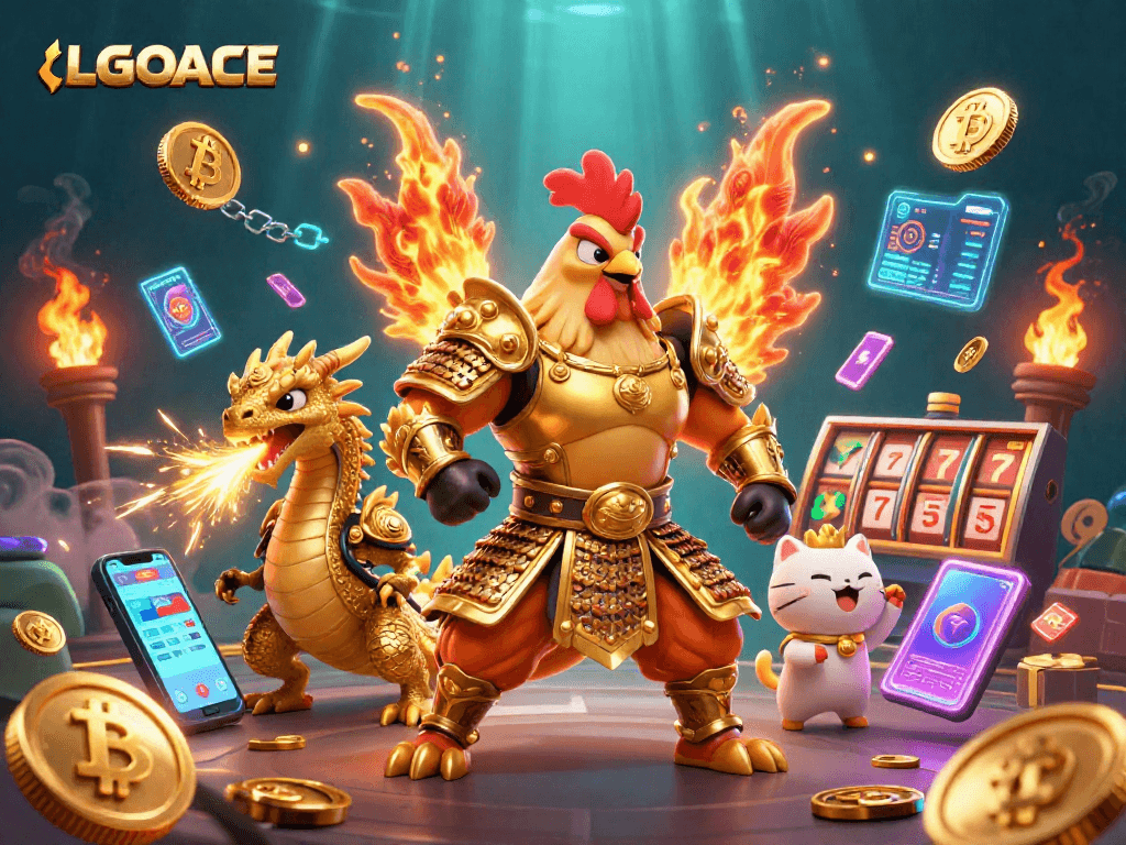 Watch LGOACE transform the casino scene with vibrant 3D elements and lively characters.