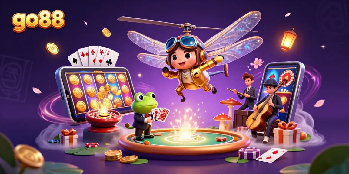 Experience engaging gameplay at go88 with vibrant characters and dynamic casino elements.
