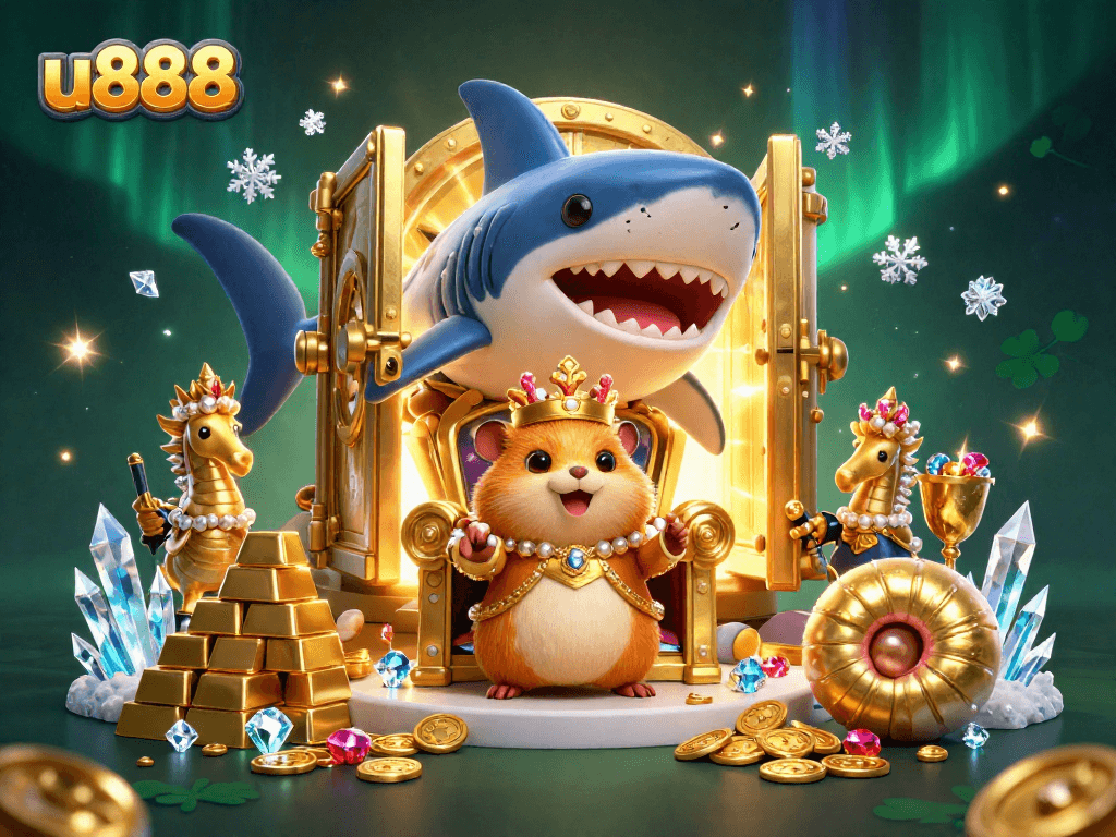 Experience thrilling u888 game action in a vibrant 3D casino world filled with treasure and excitement.