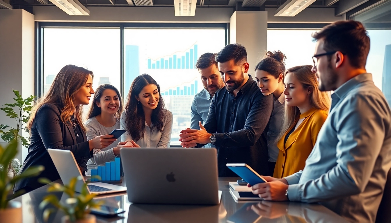Engaging digital marketing team collaboration showcasing Digital Marketing Heroes in action.