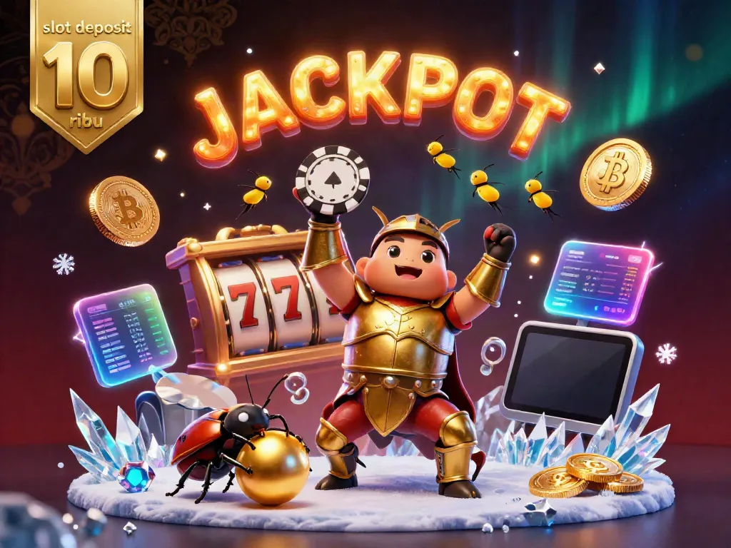Experience thrilling wins at slot deposit 10 ribu with unique characters and vibrant casino elements.