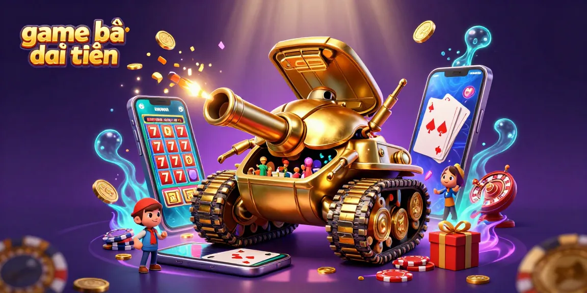 Experience game bài đổi thưởng with a vibrant 3D casino adventure featuring a golden beetle tank.