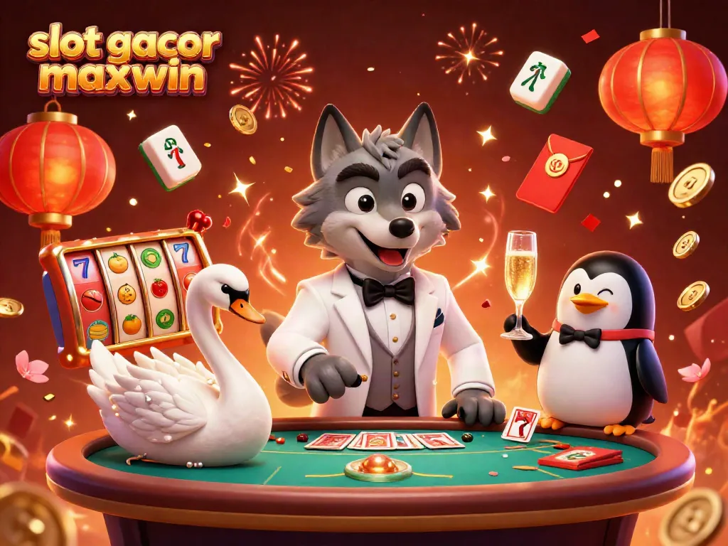 Experience thrilling gameplay with slot gacor maxwin through vibrant illustrations of fun casino elements.