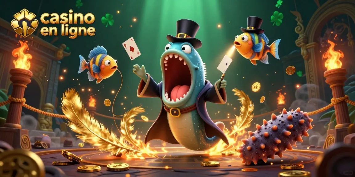 Un spectacle magique de casino en ligne avec des personnages marins et des effets de jeu captivants.