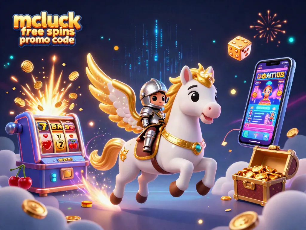 Experience the thrill with the mcluck free spins promo code amid a vibrant casino scene full of excitement.