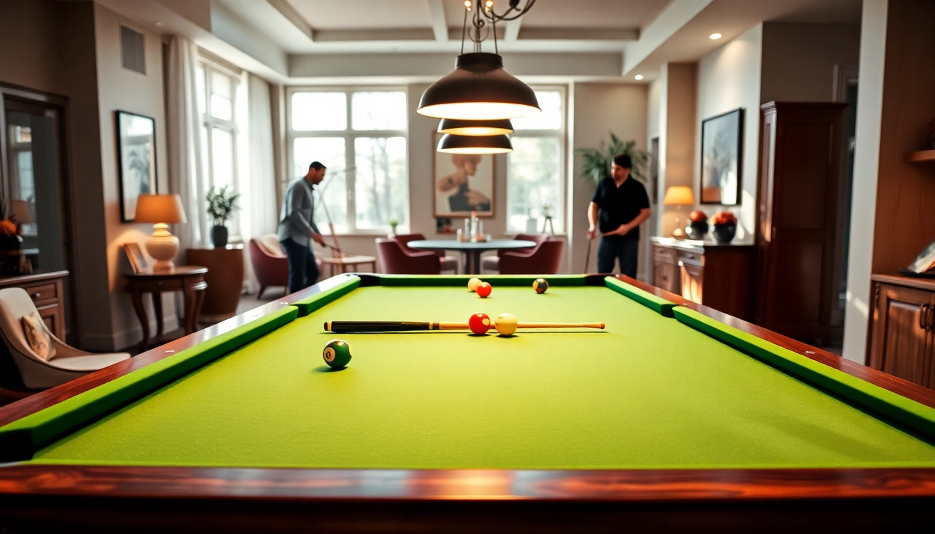 Experience dfw billiards service with skilled movers in a vibrant game room setting.