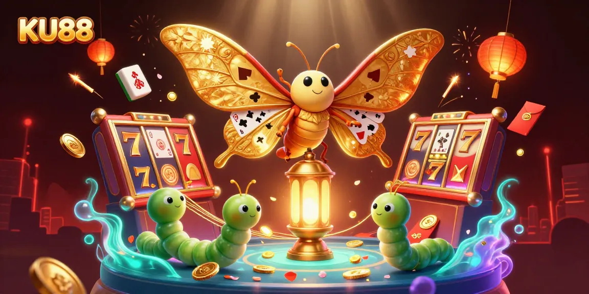 Experience thrilling gameplay at KU88 featuring vibrant casino elements in a captivating 3D scene.