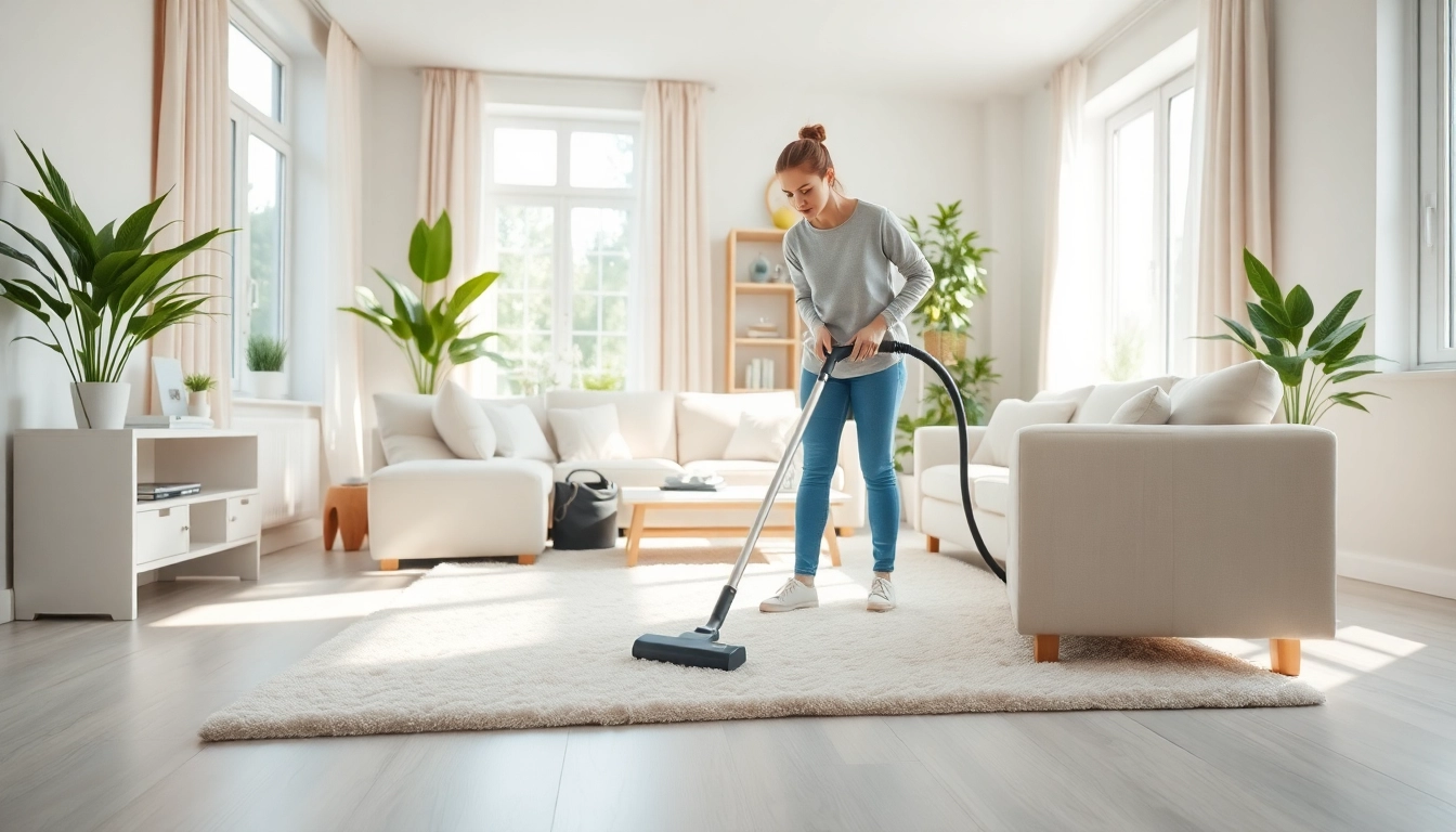 House cleaning Whangarei professional cleaning service in a bright living room.