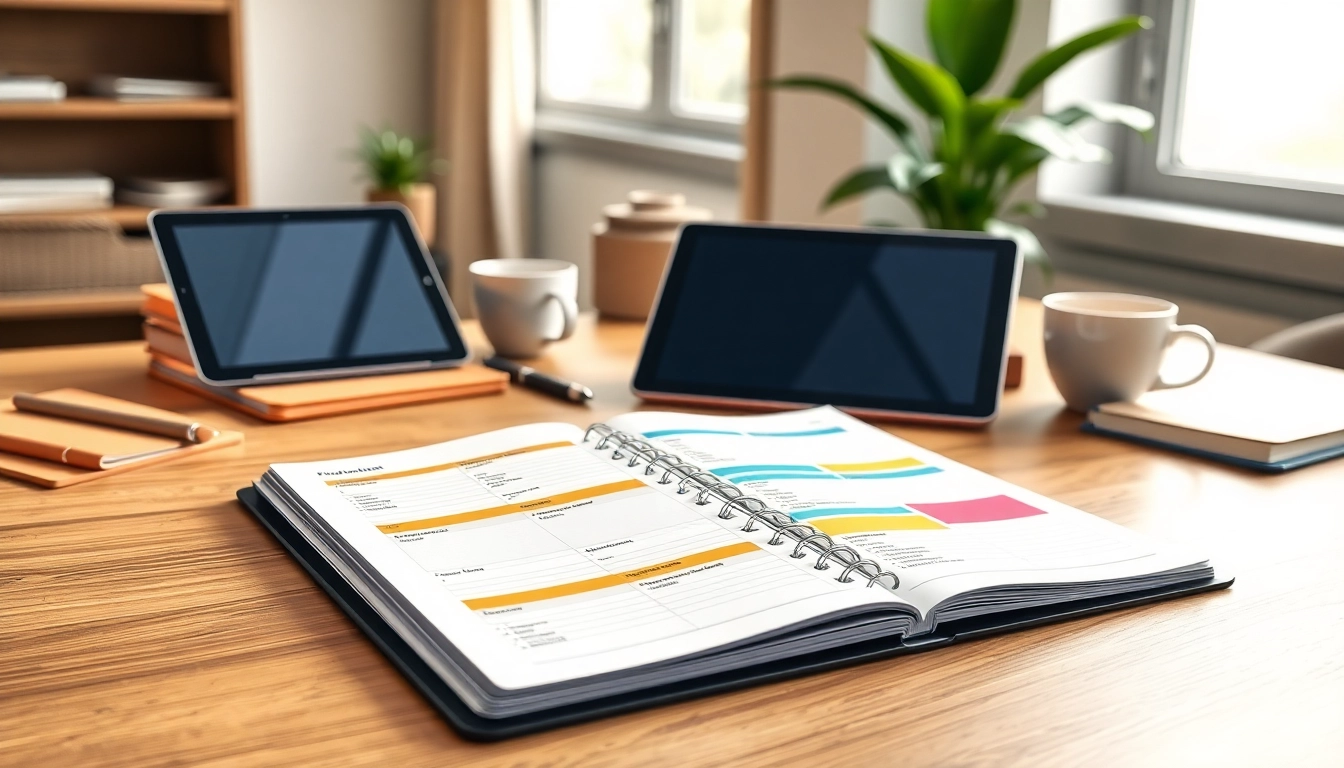 Explore creative digital planners positioned on a modern workspace.