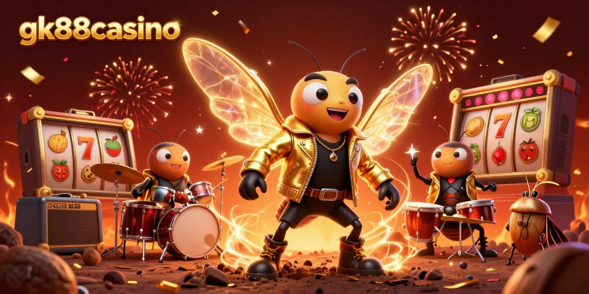 Experience thrilling gameplay at gk88casino with exciting slot reels and festive animation.