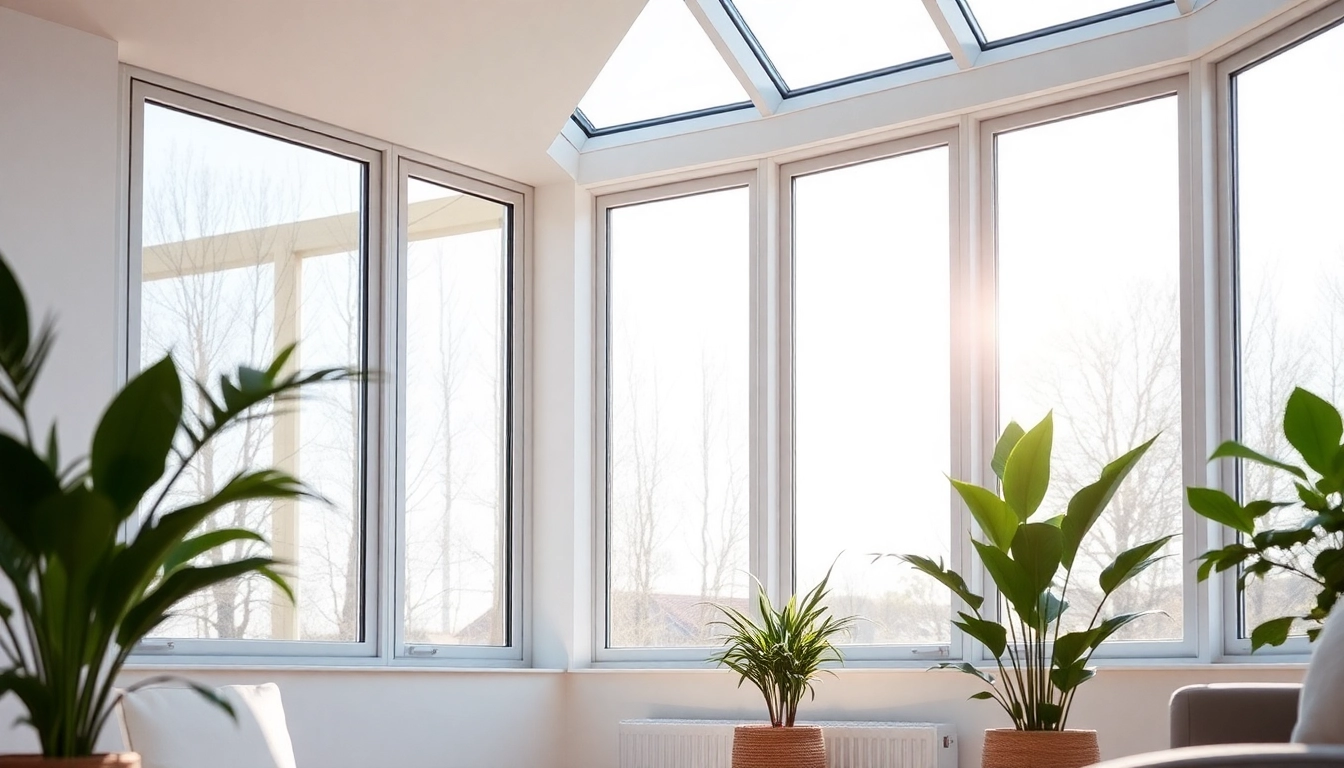 Explore modern double glazed windows with sleek frames and clear glass in a bright home.