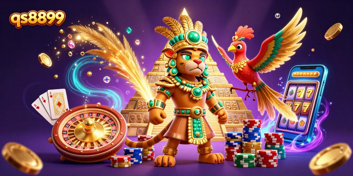 Experience thrilling entertainment with qs8899's vibrant casino illustration featuring dynamic action and rich details.