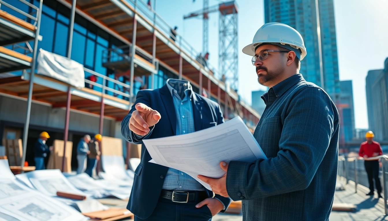 Showcasing a skilled Manhattan Commercial General Contractor directing a construction project in action.