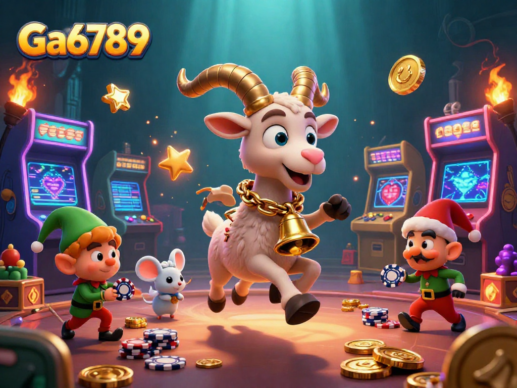 Ga6789 brings playful chaos in a holiday-themed casino with Krampus and mischievous elves.
