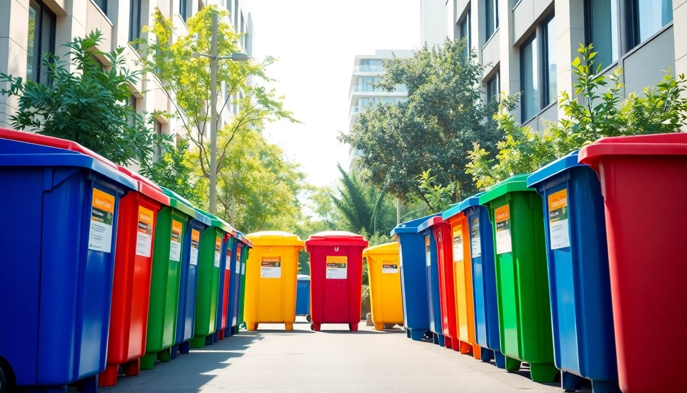 Renting garbage bins for efficient waste management in urban environments.