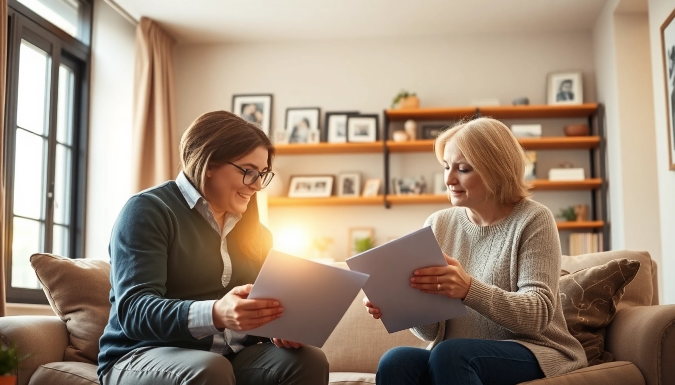 Discussing personal life insurance plans in a warm family setting, reflecting security and trust.