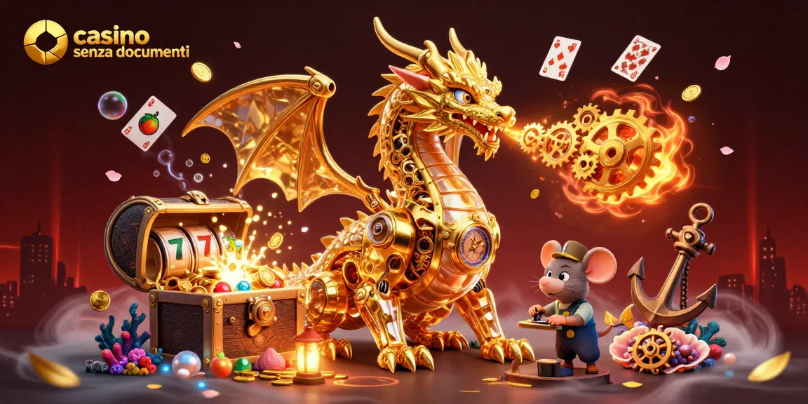 Scopri le avventure nel casino senza documenti con un drago e tesori sottomarini.