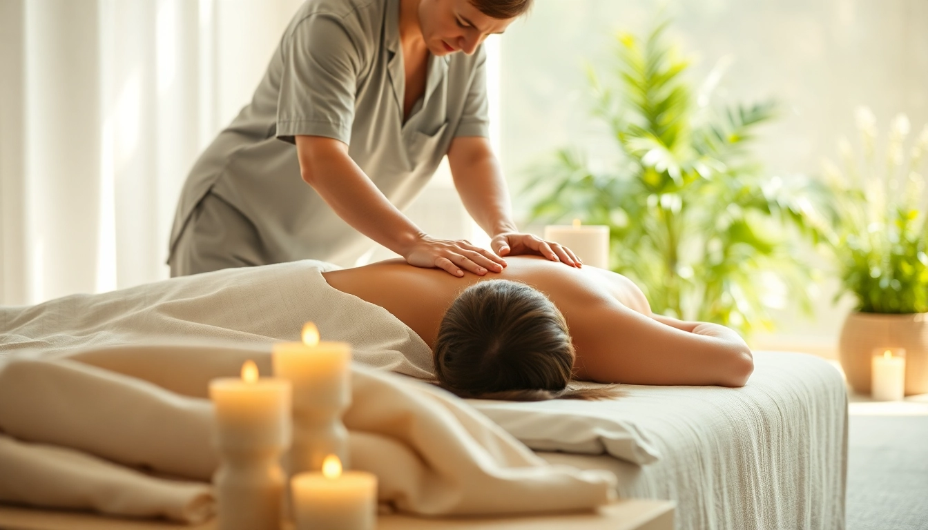 Experience the calming effects of Griesbach massage in a serene spa environment.