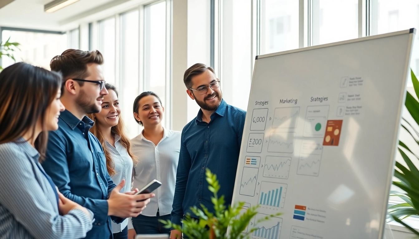 Shopify CRO experts engaged in a vibrant brainstorming session filled with strategies and ideas.