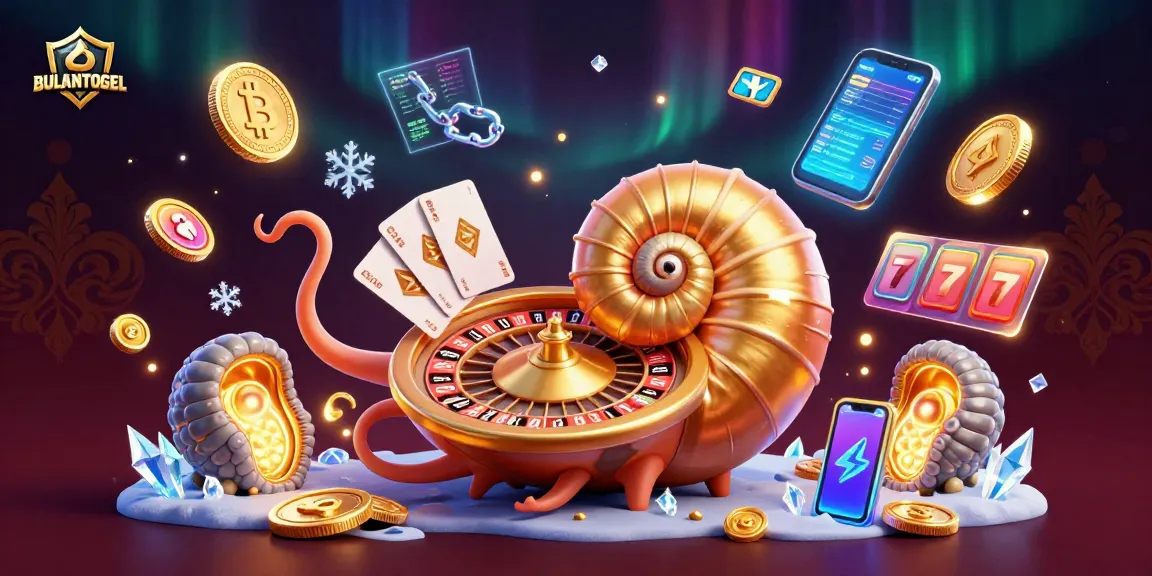 BULANTOGEL invites players to engage in thrilling casino adventures with a dynamic 3D illustration.