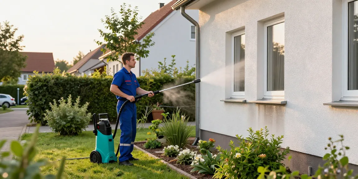 Professionelle Fassadenreinigung in Eschwege mit umweltschonenden Mitteln.