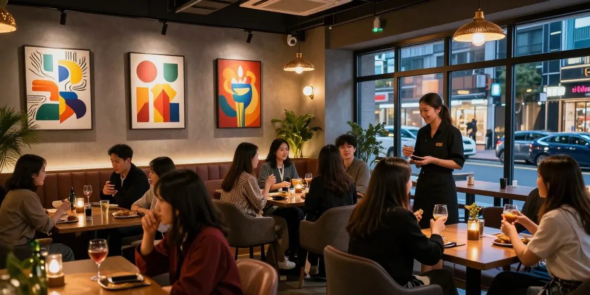 강남구구단의 고급스러운 실내 분위기에서 손님들이 즐거운 시간을 보내는 모습