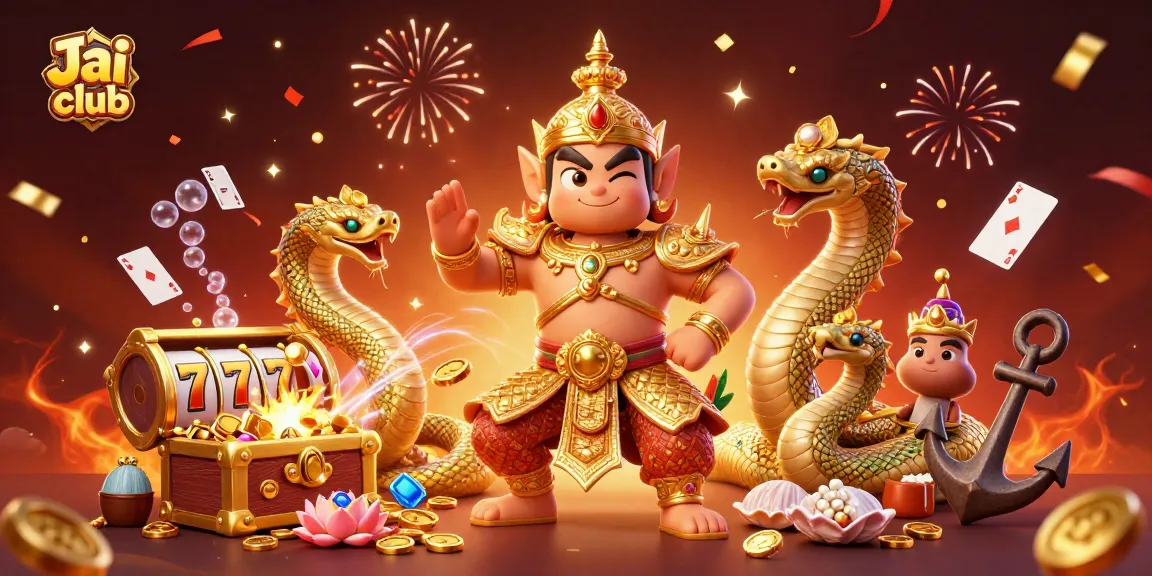 Engage with Jai club's vibrant 3D casino scene featuring slot reels and treasure-filled underwater adventures.