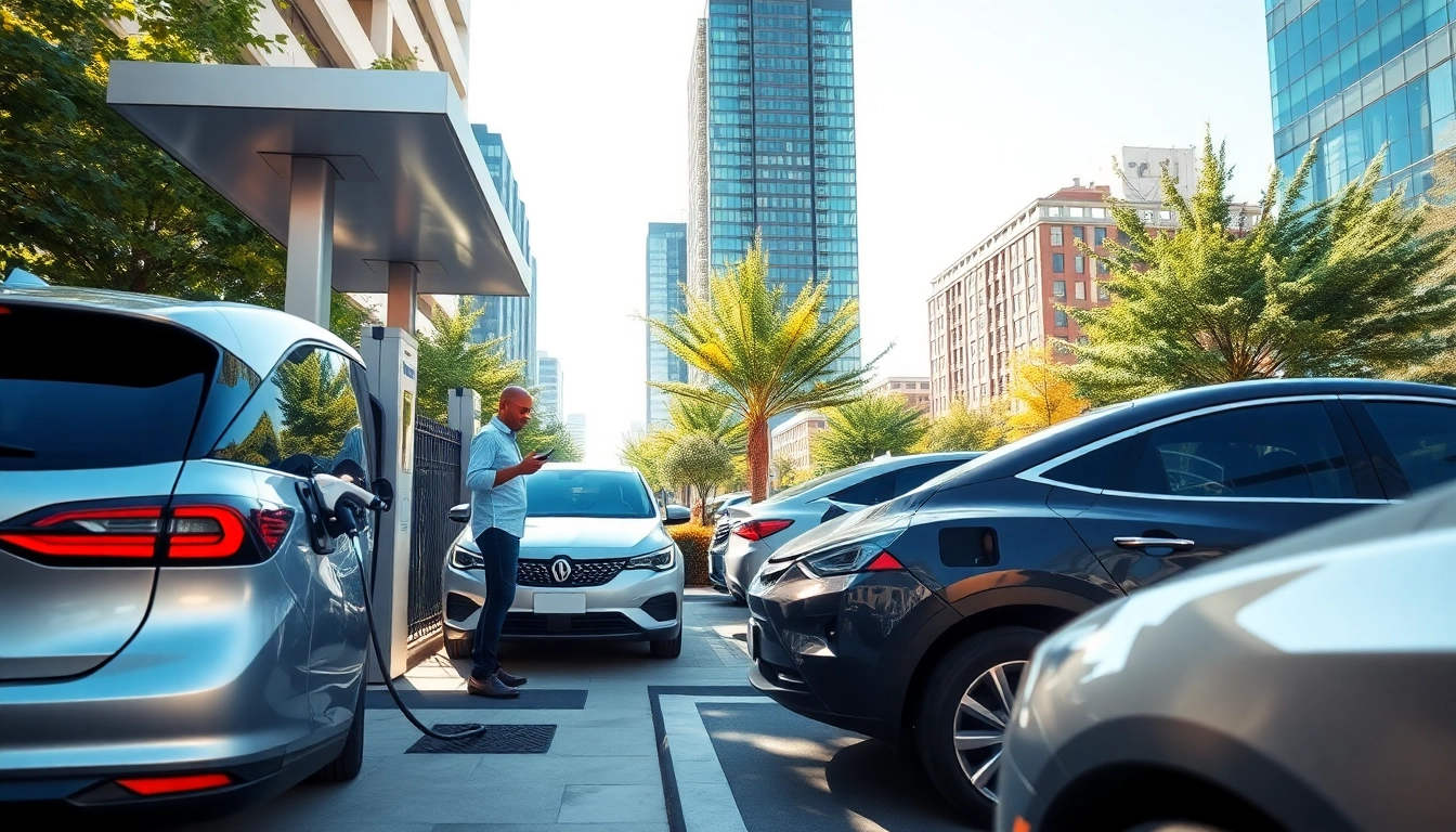 Laadpaal aanvragen via 030laadpaal.nl met een elektrisch voertuig in een stedelijke omgeving.
