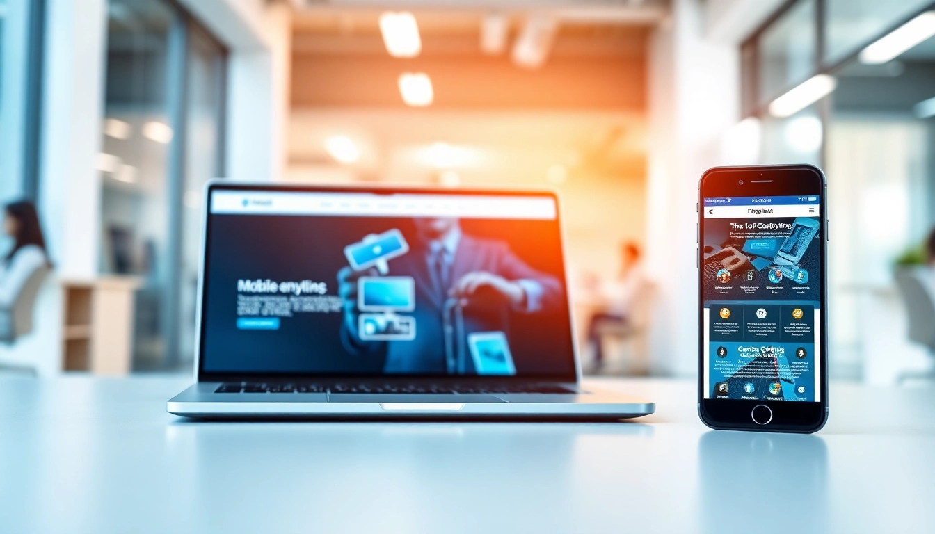 Preview how mobile view appears on multiple devices with a modern interface.