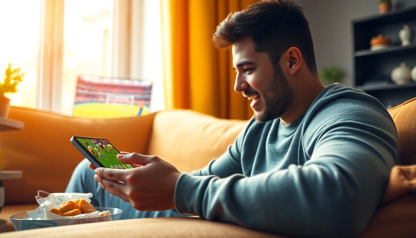 Streaming bolakami apk saat menonton pertandingan sepak bola di rumah yang nyaman.