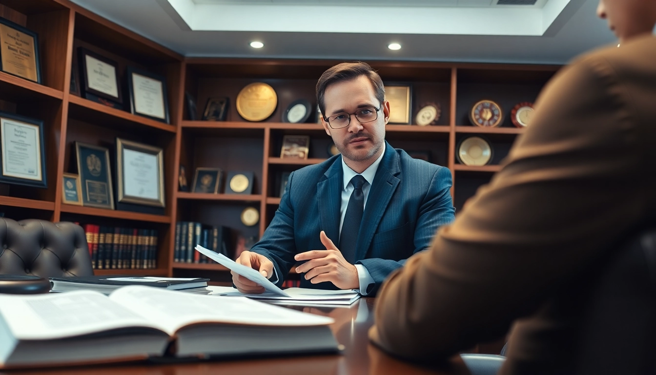 Houston Legal Malpractice Lawyer providing expert legal advice in an upscale office.